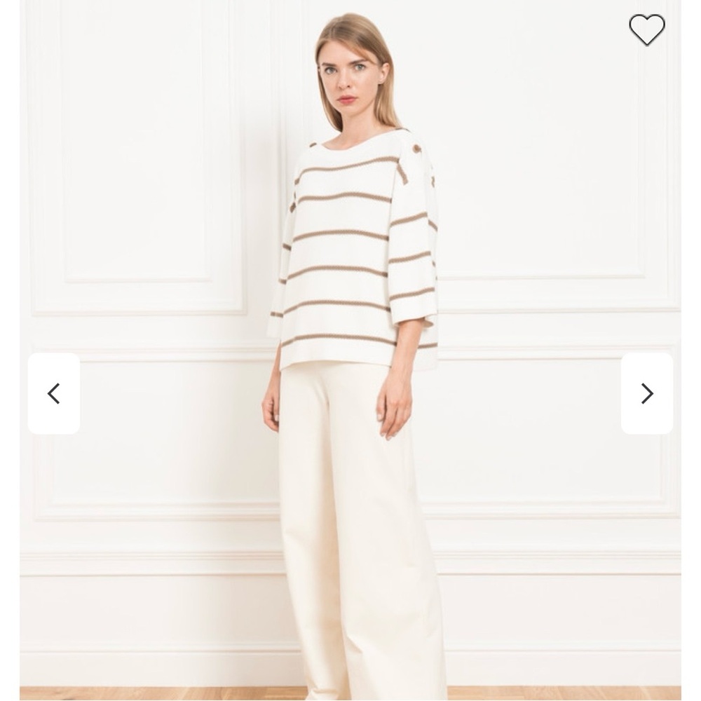 Max Mara Oversized Cropped Knit Sweater Size Small Spring Summer